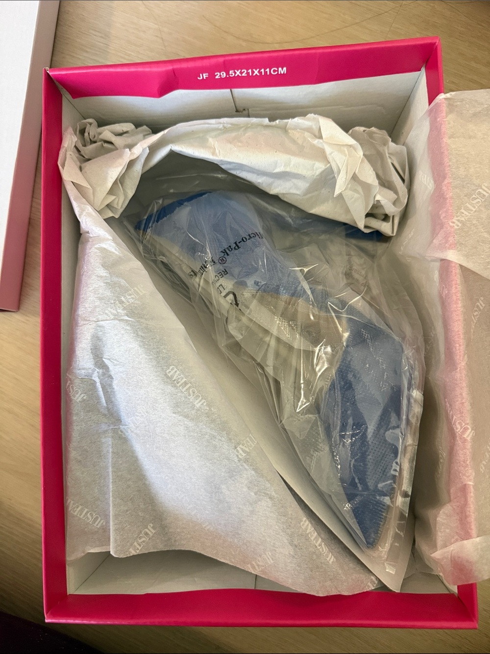 JustFab Pointed Toe Pump in Light Blue